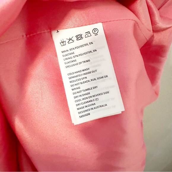 JILLIAN BACK DETAIL MIDI DRESS IN PINK SORBET SIZE 6 SMALL - Picture 5 of 8